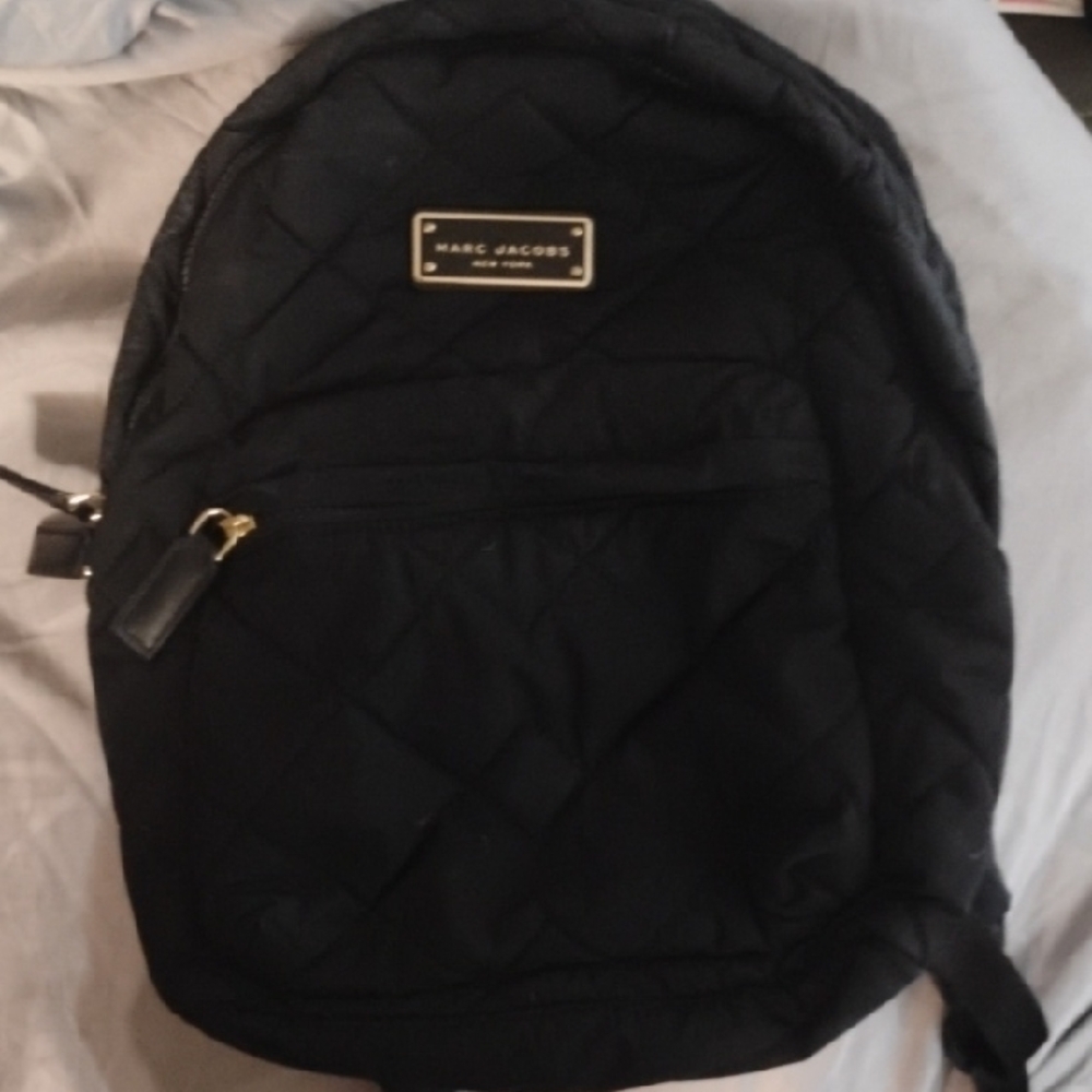 Marc Jacobs Black Quilted Backpack